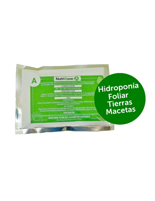 Fertilizante en polvo hidropónico Nutribase